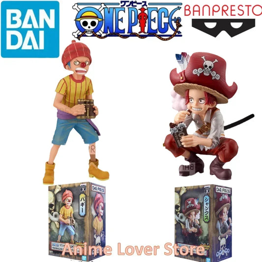 One Piece Kid Shanks and Kid Buggy figures