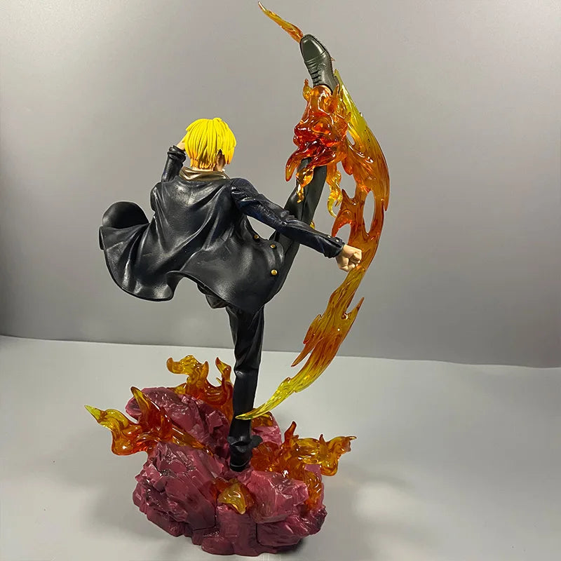 Anime One Piece Figure Sanji Flame Leg