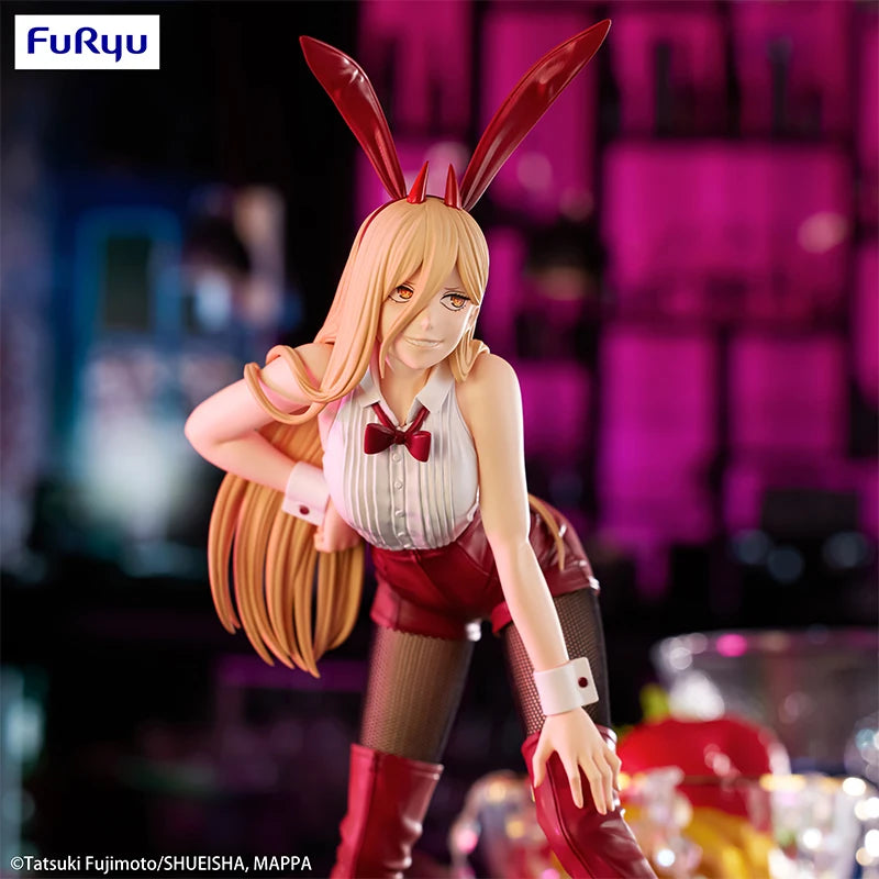 Chainsaw Man Power dressed up as a bunny girl figure