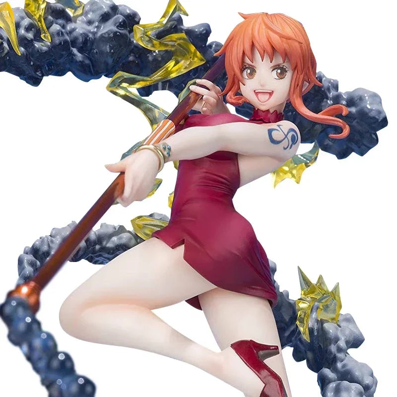 One Piece Nami using weather weapon figure