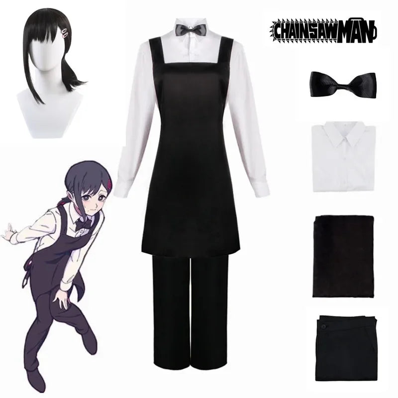 Chainsaw Man Kobeni Higashiyama Cosplay Waitress Devil Hunter Outfit