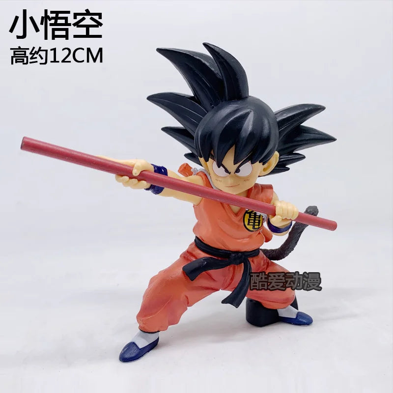 Dragon Ball Mai, Tao Pai Pai, Pilaf, Master Shen, Chiaotzu Kid Goku w/power pole figures