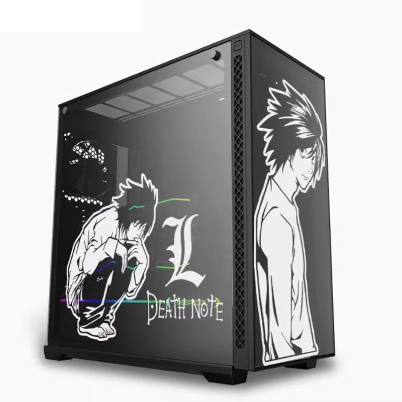 Death Note Computer Case Decorated with L stickers