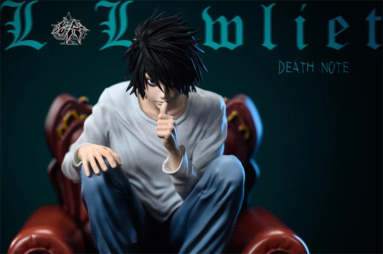 Death Note L sitting on chair figure