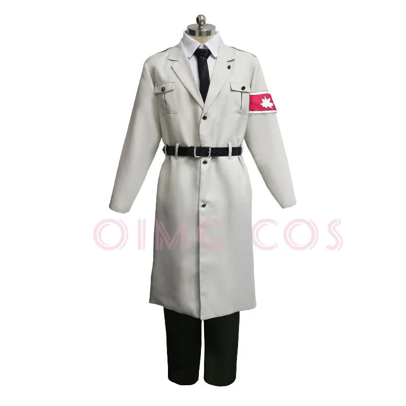 Attack on Titan Reiner Braun Military Uniform Cosplay Costume