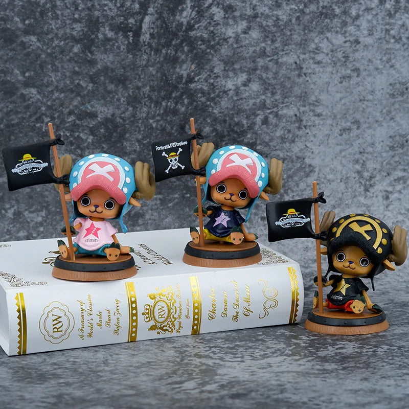 One Piece Figure Chopper With Pirate Flag