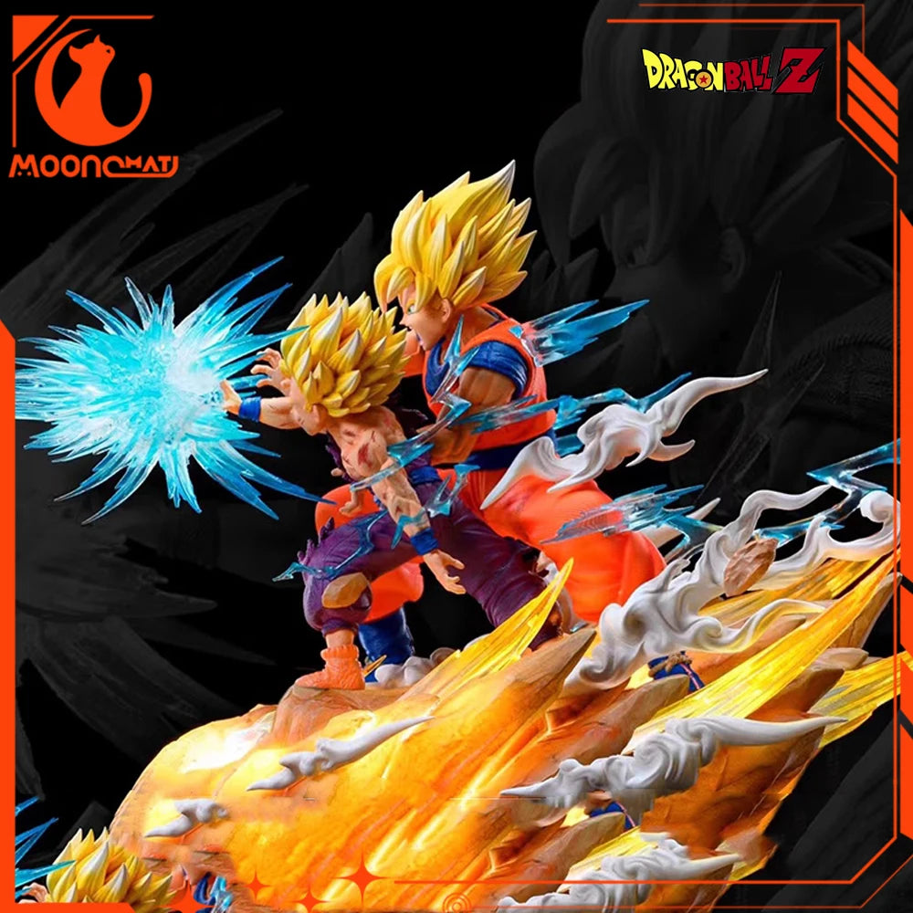 Dragon Ball Z Son Goku and Gohan Kamehameha VS Cell Figures