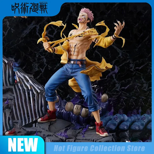 Jujutsu Kaisen Ryomen Sukuna ripping off shirt figure