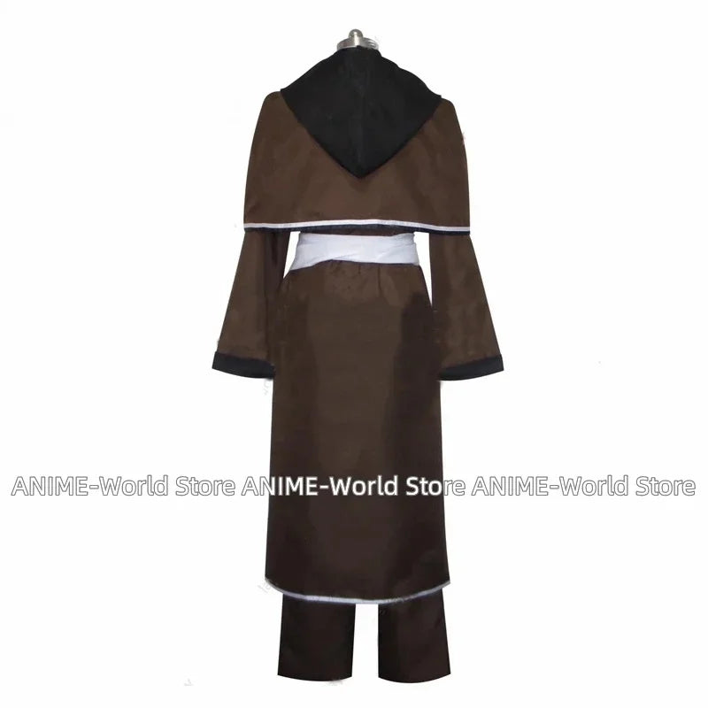 Jobless Reincarnation Older Rudeus Greyrat Brown Cosplay Uniform and Wig