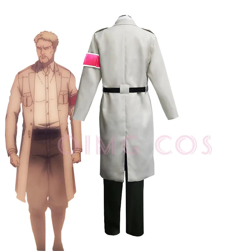 Attack on Titan Reiner Braun Military Uniform Cosplay Costume