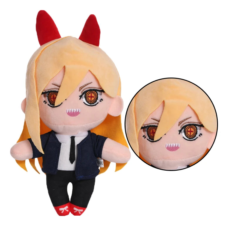 Chainsaw Man Plush dolls of Denji, Makima, Power, and Himeno