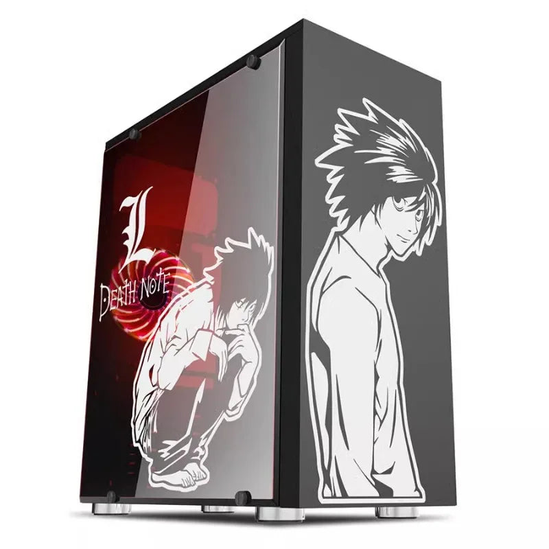 Death Note Computer Case Decorated with L stickers