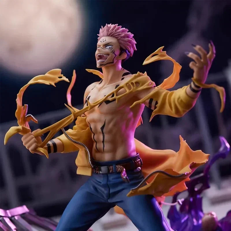 Jujutsu Kaisen Ryomen Sukuna ripping off shirt figure