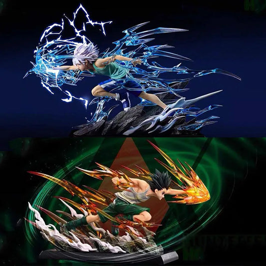 HUNTER×HUNTER Killua Zoldyck and Gon Freecss fighting figures