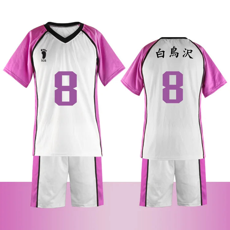 Haikyuu Shiratorizawa High School Volleyball Club Jersey Uniform - Wakatoshi Ushijima