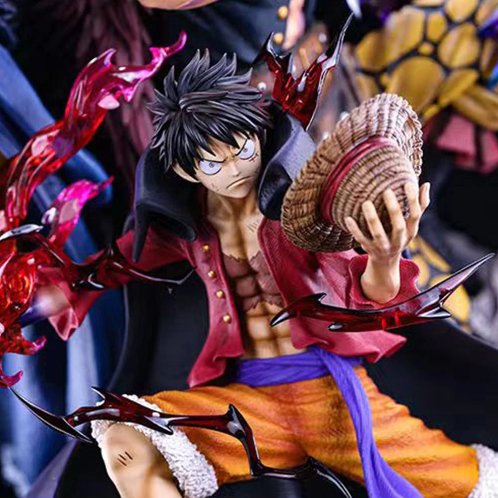 One Piece Anime Statue Luffy, Eustass Kid, and Trafalgar Law