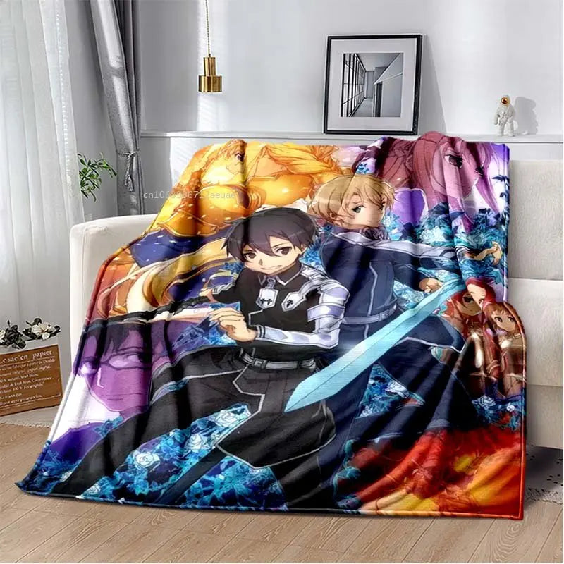 Sword Art Online Blanket options with diffferent styles