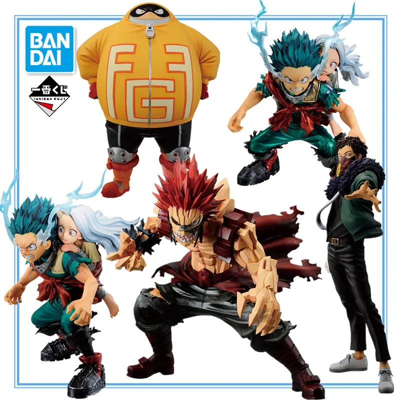 My Hero Academia Bandai Midoriya Izuku w/Eri on back figure