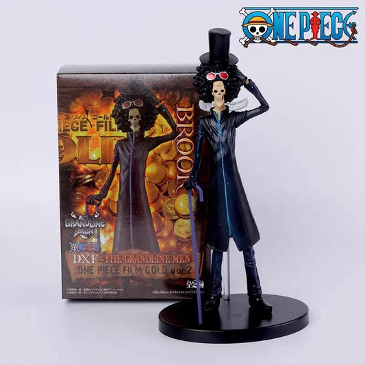 One Piece sitting and standing Brooke figures