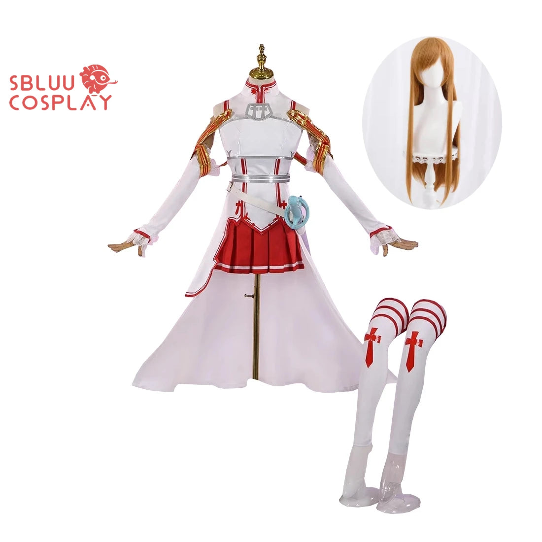 Sword Art Online Yuuki Asuna Cosplay Costume