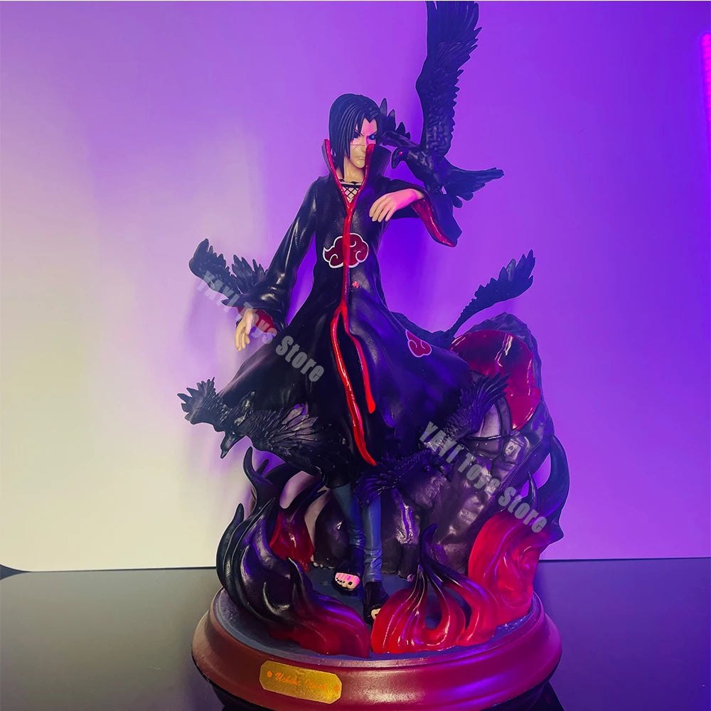 Naruto Shippuden Uchiha Itachi and Crow figurine