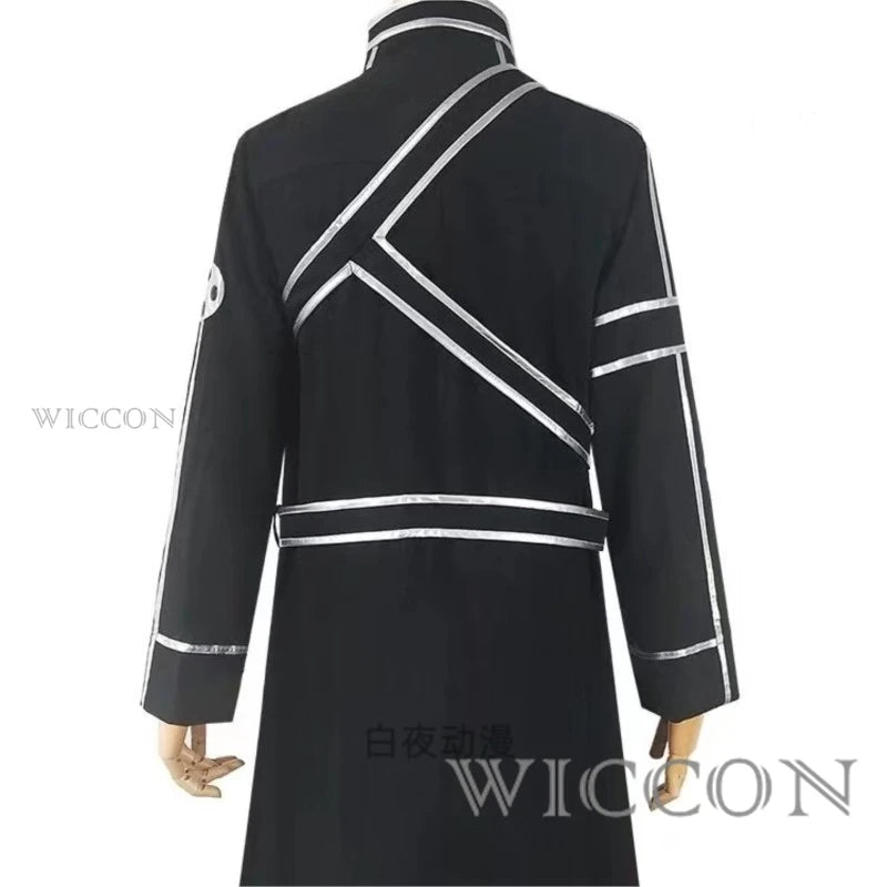 Sword Art Online Cosplay Costume Black cloak and wig