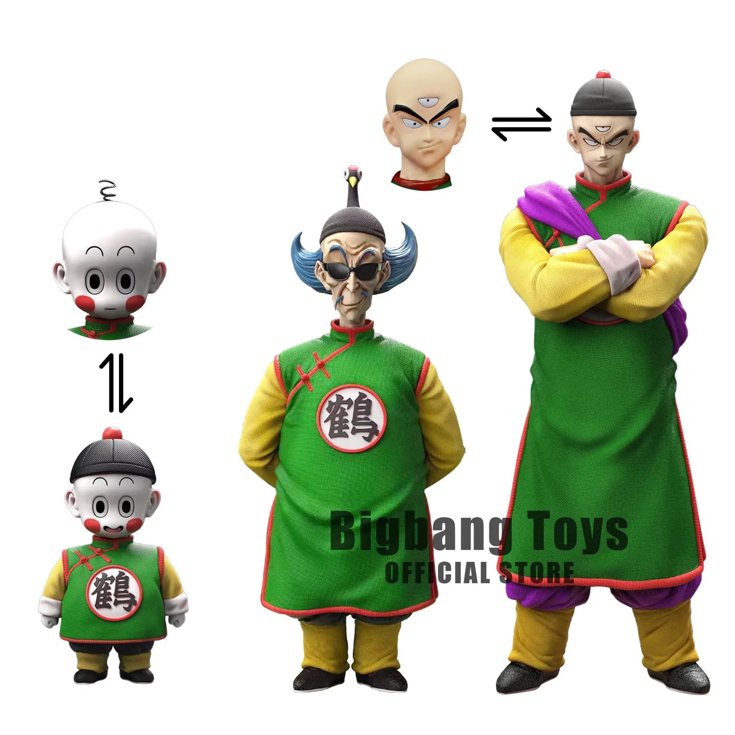 Dragon Ball Z Figure Tien Shinhan, Chiaotzu or Mashter Shen.