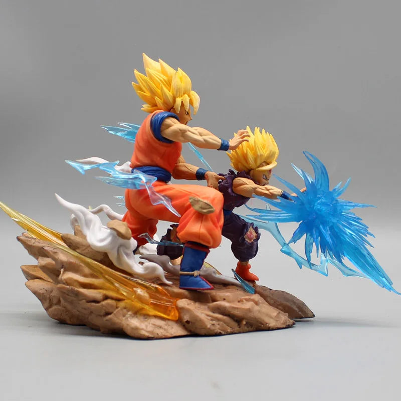 Dragon Ball Z Son Goku and Gohan Kamehameha VS Cell Figures