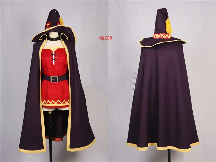 KonoSuba God's Blessing on this Wonderful World Megumin Cosplay Costume and Wig