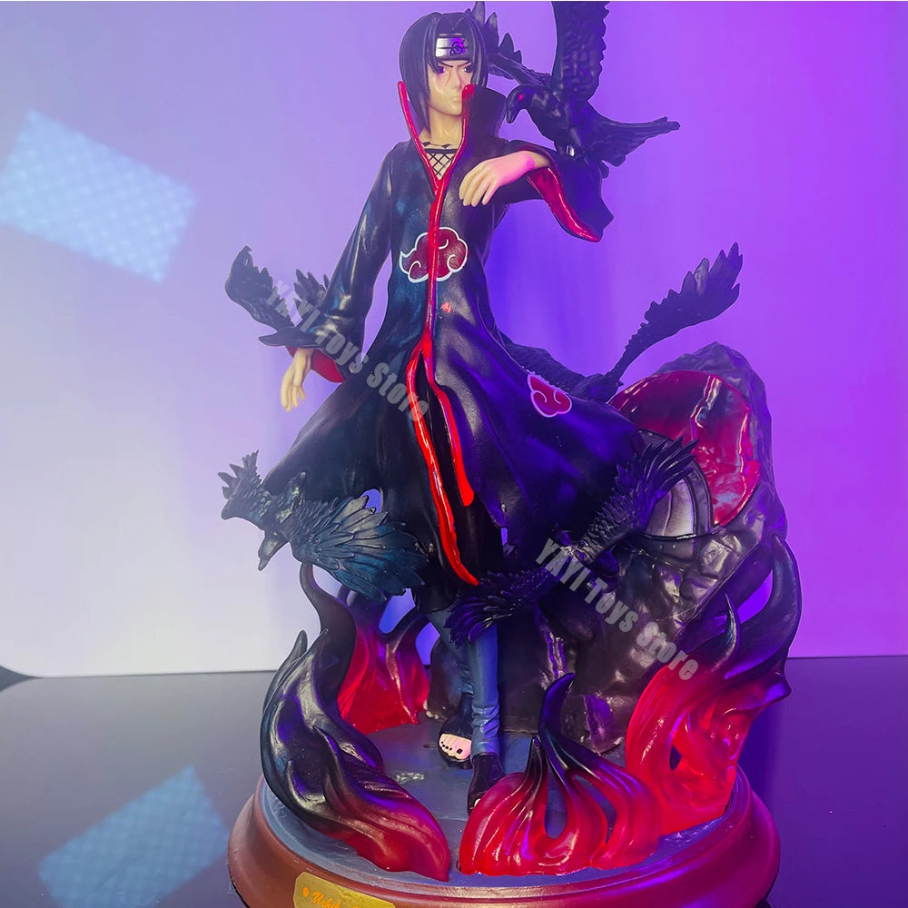 Naruto Shippuden Uchiha Itachi and Crow figurine