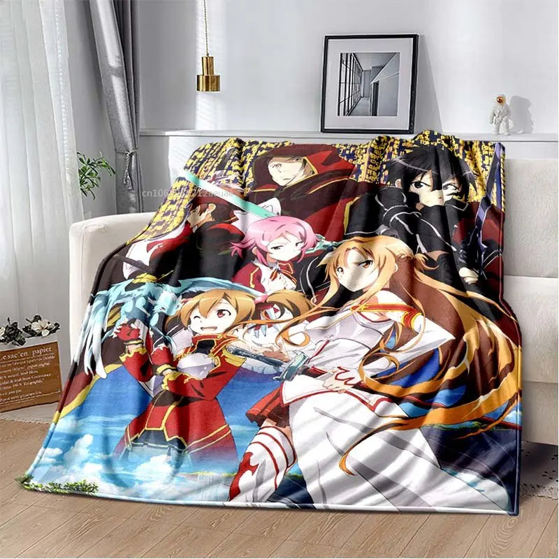 Sword Art Online Blanket options with diffferent styles