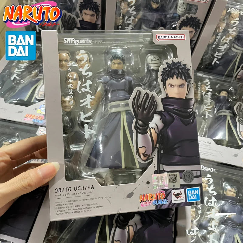 Bandai Naruto Shippuden SH Figuarts Sasuke, Kakashi, Sakura, and Naruto figures