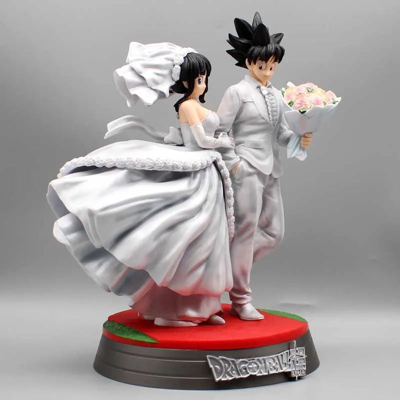 Dragon Ball Son Goku and Chichi Wedding Statues