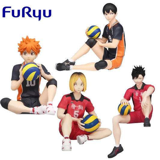 Haikyuu!! Kozume Kenma, Shoyo Hinata, Kuroo, Kageyama sitting FuRyu figure