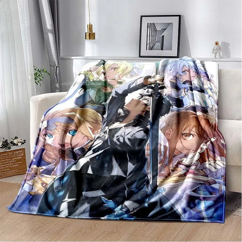 Sword Art Online Blanket options with diffferent styles