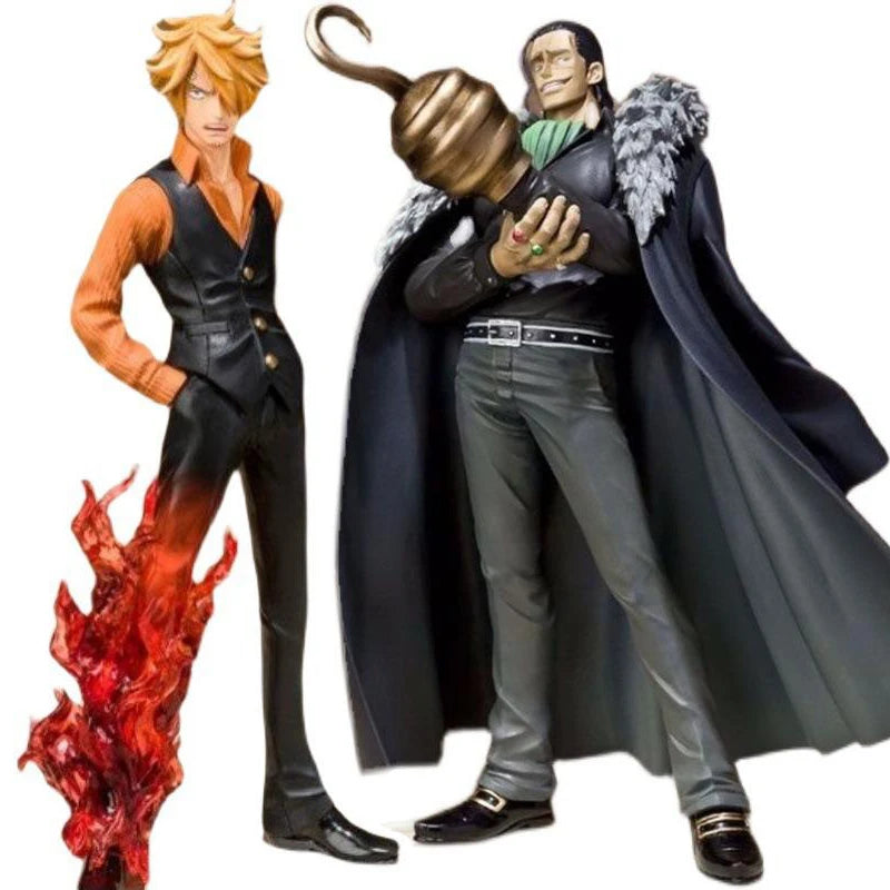 One Piece Vinsmoke Sanji orange outfit or Sir Crocodile figure