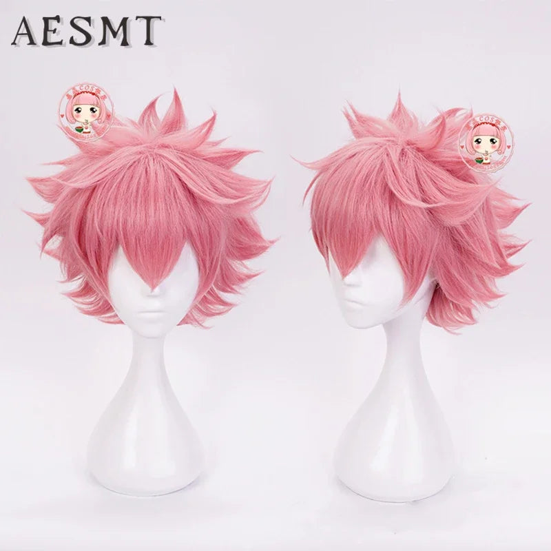 My Hero Academia Mina Ashido Pink Wig Cosplay