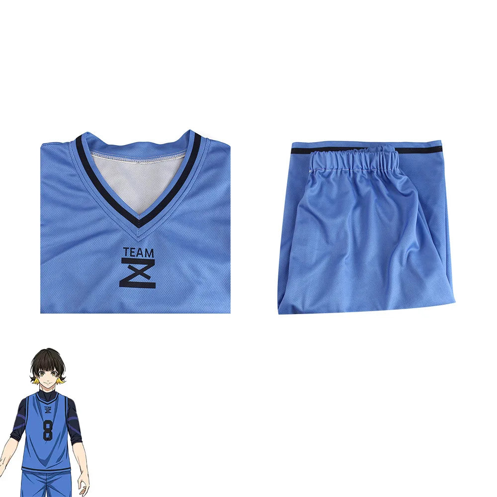 Blue Lock Bachira Meguru Cosplay Football Uniform