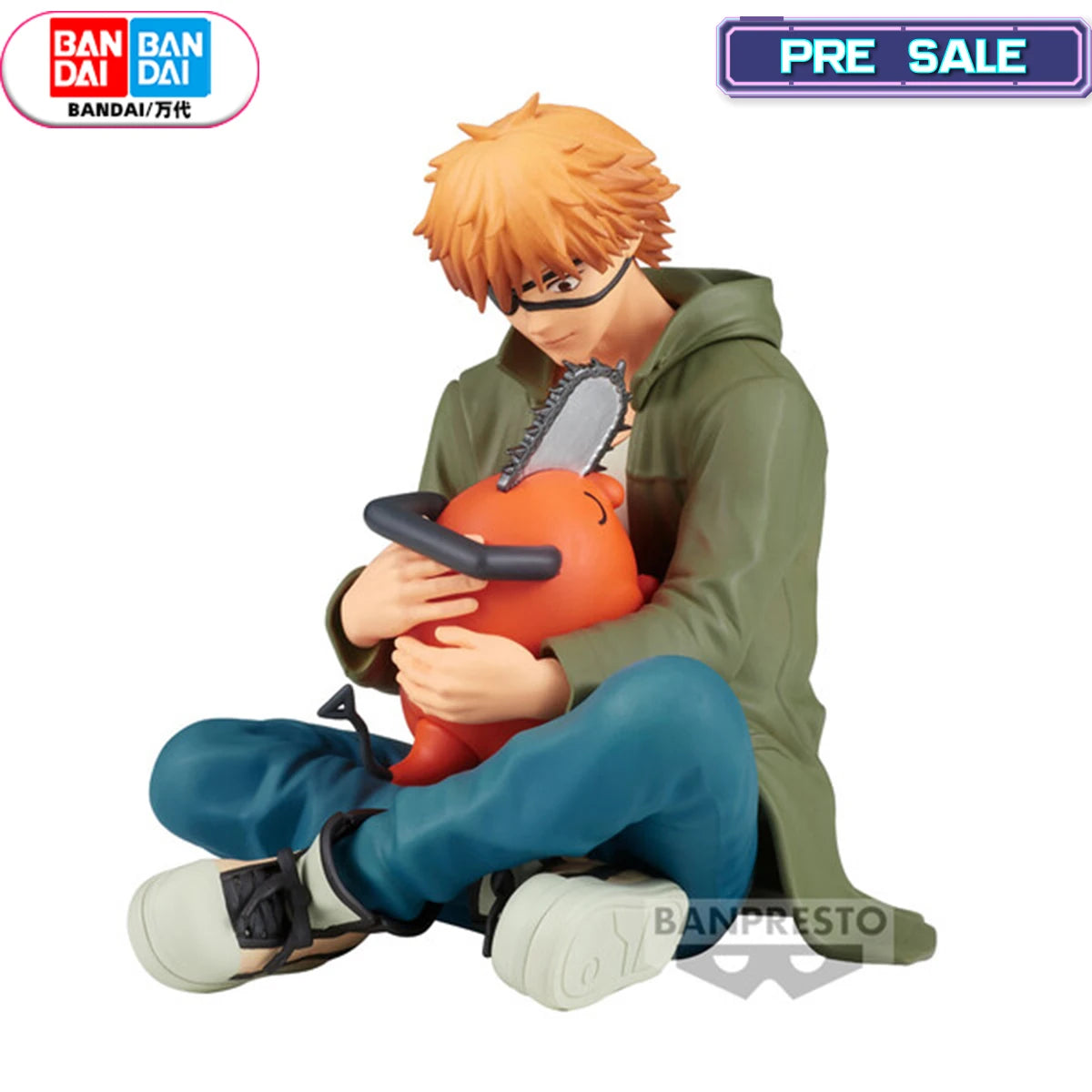 Chainsaw Man BANDAI Denji holding Pochita figure