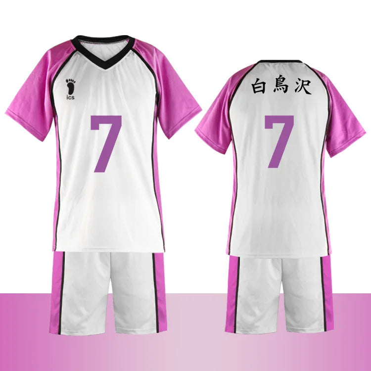 Haikyuu Shiratorizawa High School Volleyball Club Jersey Uniform - Wakatoshi Ushijima