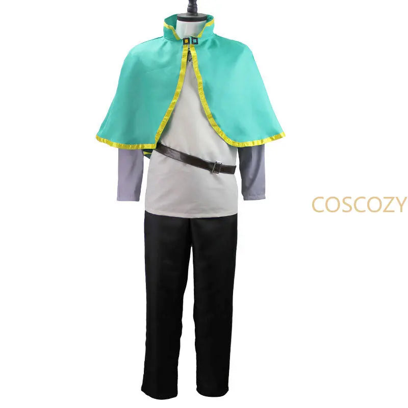 Kono Subarashii Sekai Ni Shukufuku Wo! Satou Kazuma Green Fairy Tail Cosplay Costume