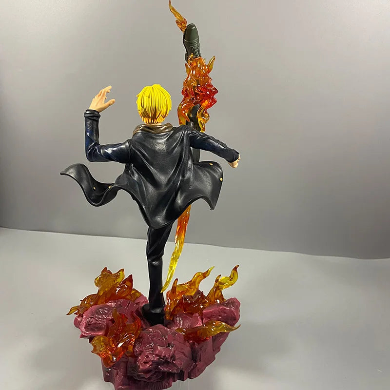 Anime One Piece Figure Sanji Flame Leg