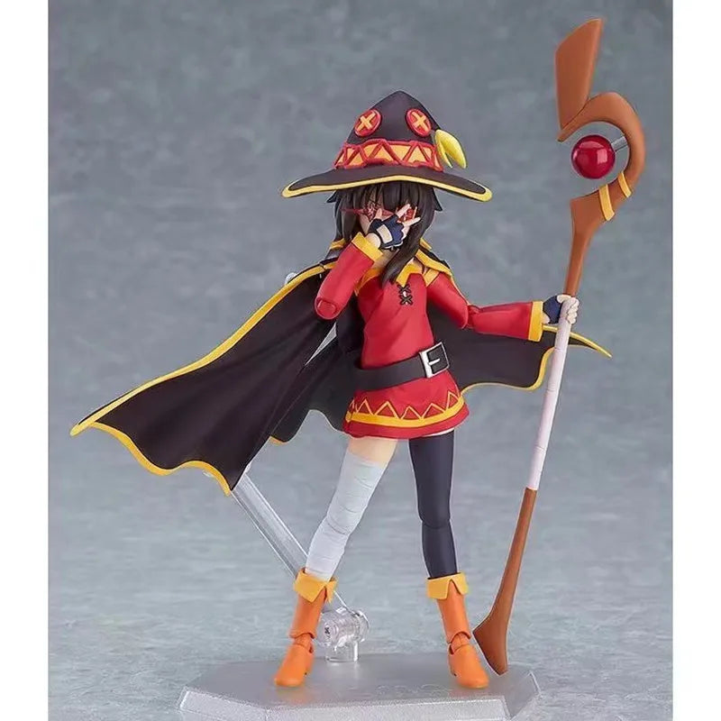 God's Blessing On This Wonderful World Megumin with staff and cat figure