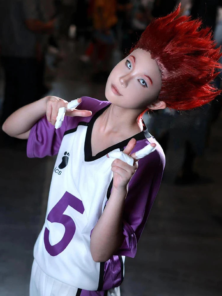 Haikyuu Shiratorizawa High School Volleyball Club Purple Jersey Version Uniform - Satori Tendo