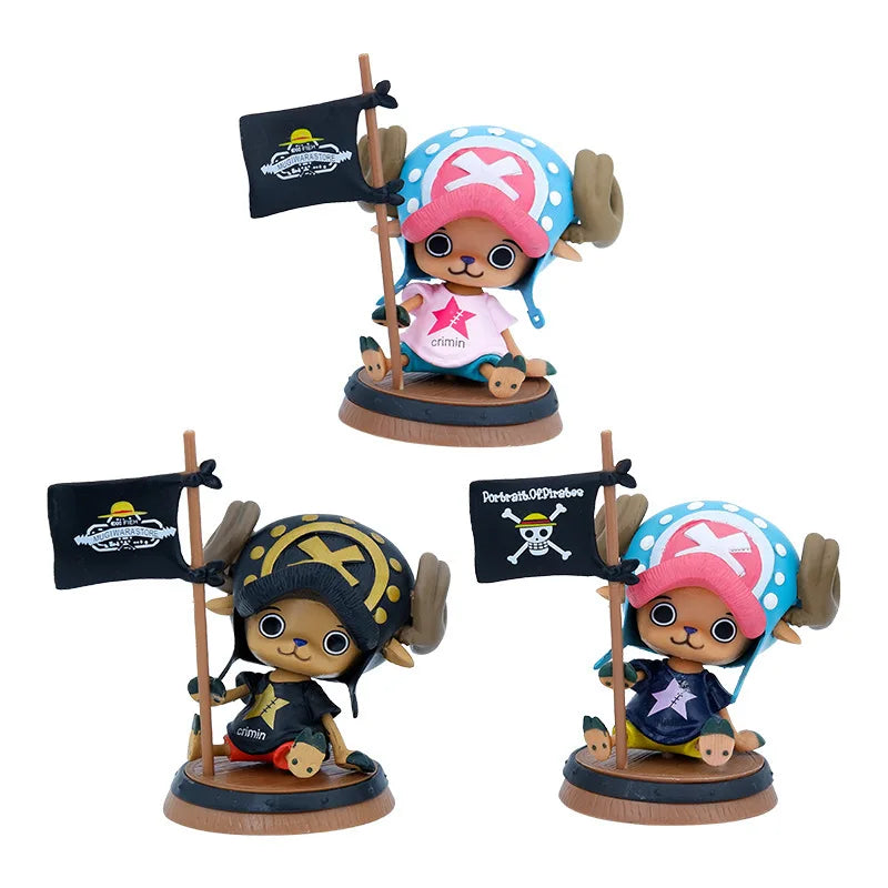 One Piece Figure Chopper With Pirate Flag