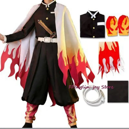 Demon Slayer Rengoku Kyoujurou Kimono Cosplay Costume