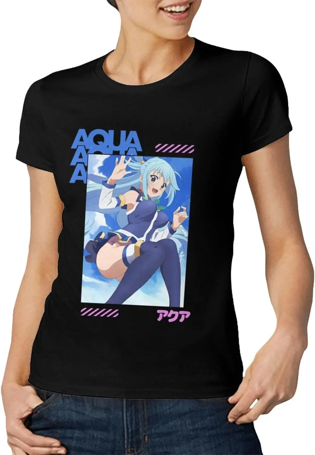 Konosuba God's Blessing to this Wonderful World Women's T Shirt Short Sleeve T T-Shirt Casual Top