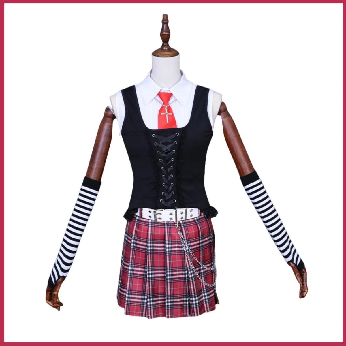 Anime Death Note Miss Misa Cosplay Uniform w/Wig and Lattice Skirt